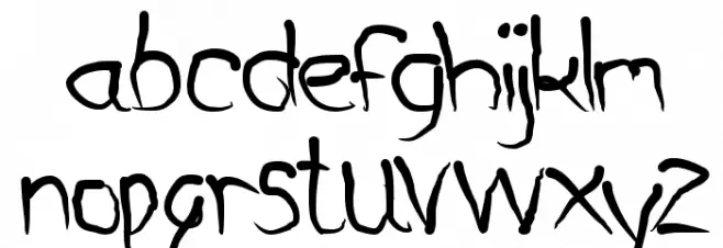 Metamorphosys Schriftart Kleinbuchstaben