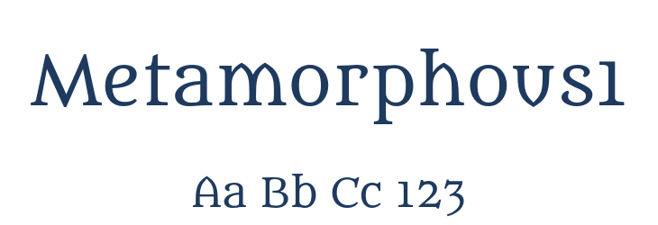Metamorphous1 Font Preview