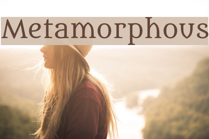 Metamorphous Font examples