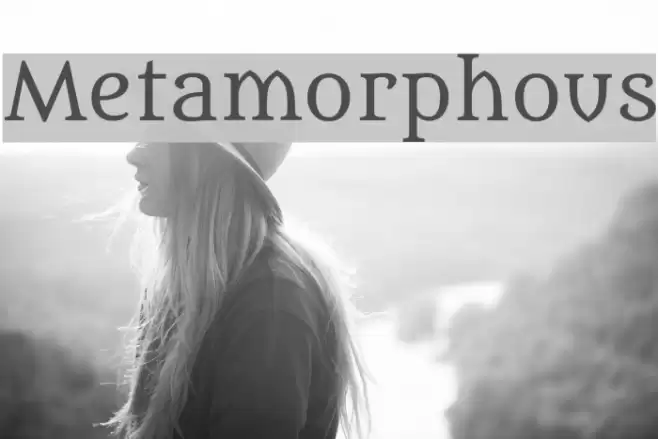 Metamorphous Font examples