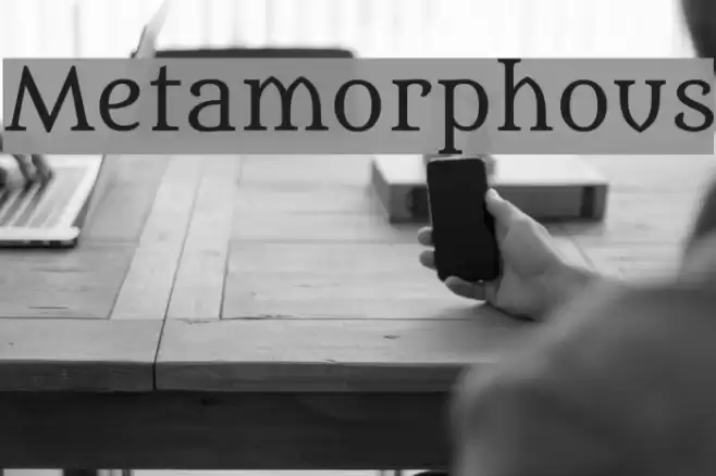 Metamorphous Font examples
