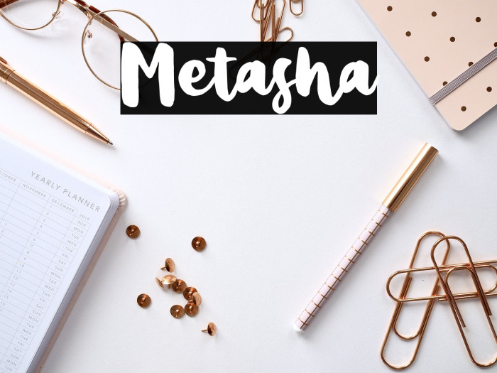 Metasha Font examples