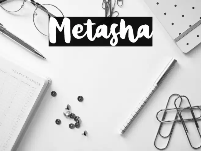 Metasha Font examples