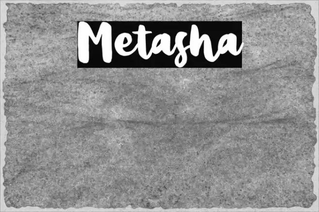 Metasha Font examples