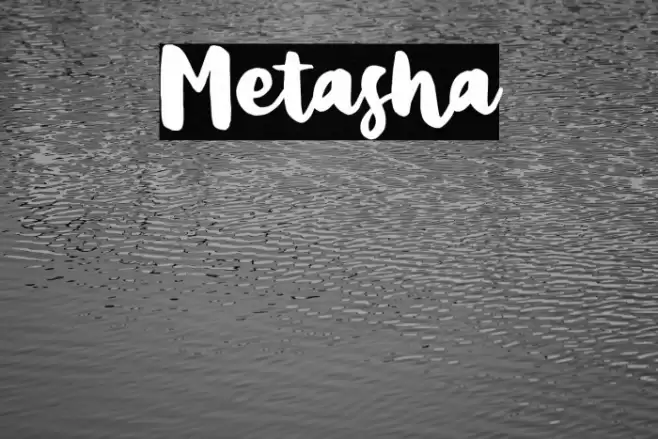 Metasha Font examples