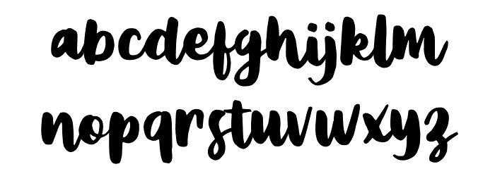 Metasha Font LOWERCASE