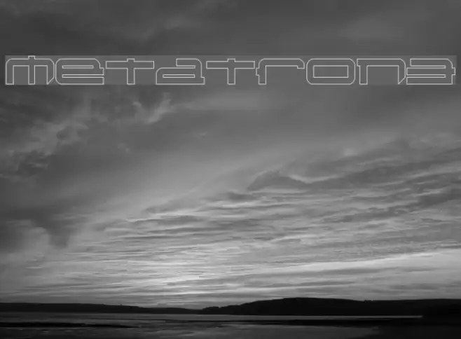 Metatron3 Font examples