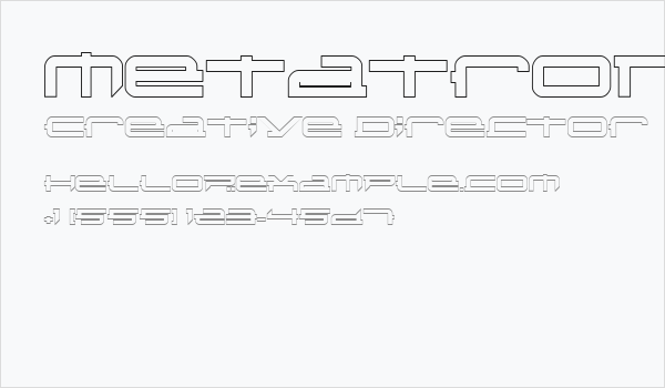 Metatron3 Business Card