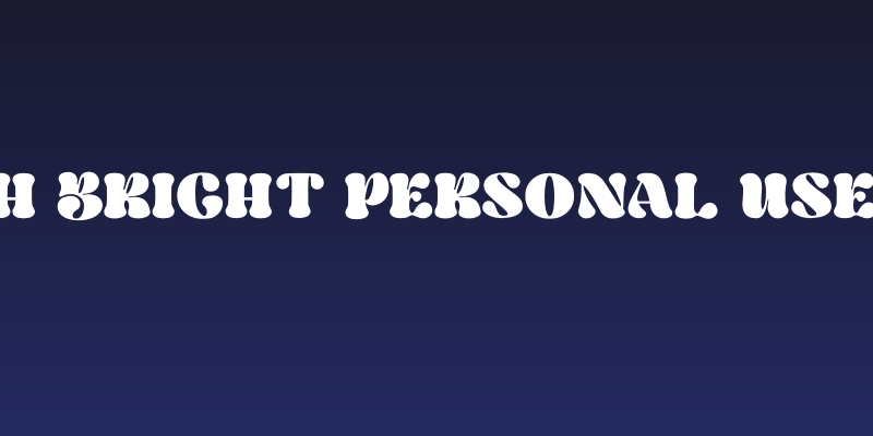 Metch Bright Personal Use Only Social Header