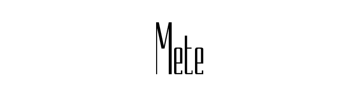 Mete  font caratteri gratis