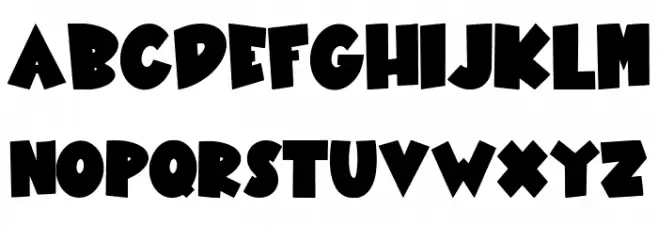 Meteor Fall Font Litere mari