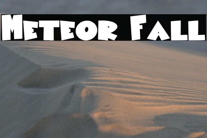 Meteor Fall Example 1