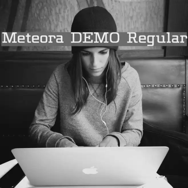 Meteora DEMO Regular Font examples