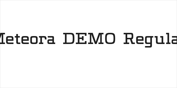 Meteora DEMO Regular Logo