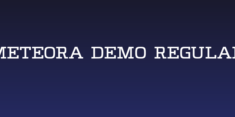 Meteora DEMO Regular Social Header