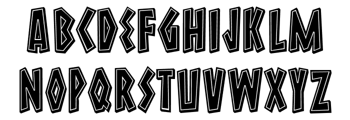 Meteora Regular Font LOWERCASE
