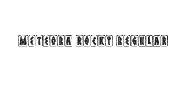 Meteora Rocky Regular Logo