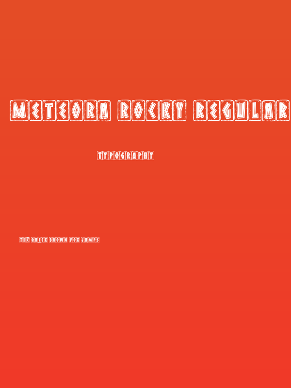 Meteora Rocky Regular Poster
