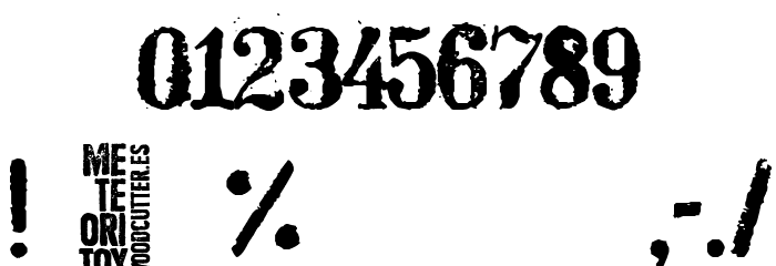 Meteoritox Font OTHER CHARS