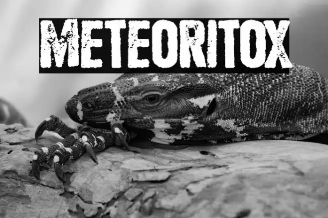 Meteoritox Schriftart examples