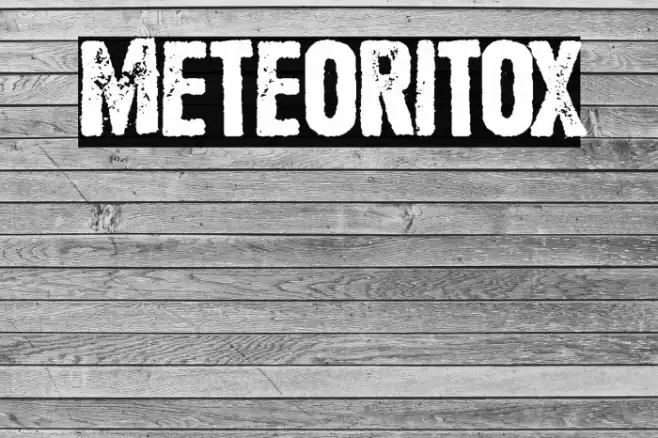 Meteoritox Schriftart examples