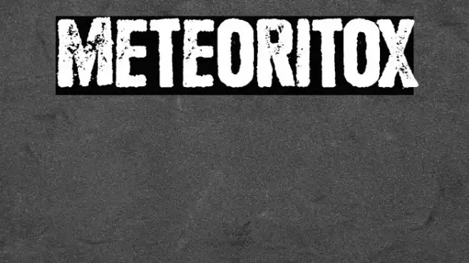 Meteoritox Schriftart examples