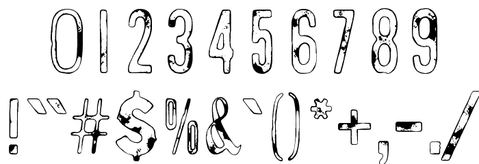 Methods of escape Font OTHER CHARS