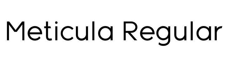 Meticula Regular  font caratteri gratis