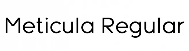 Meticula Regular  Frei Schriftart Herunterladen