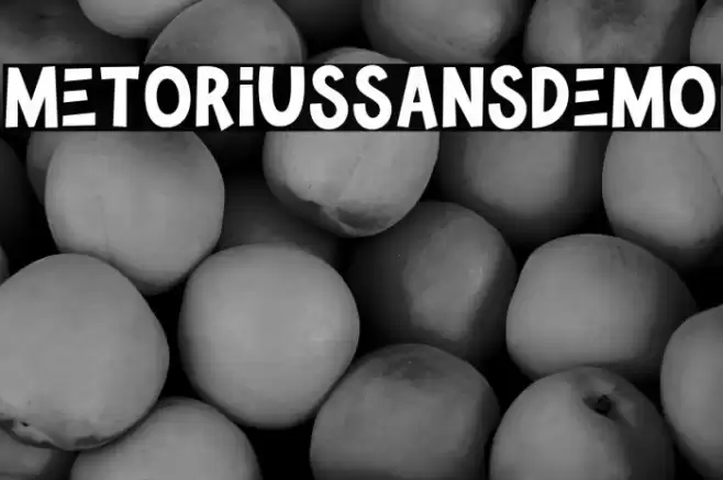 MetoriusSansDemo Font examples