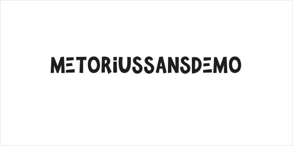 MetoriusSansDemo Logo