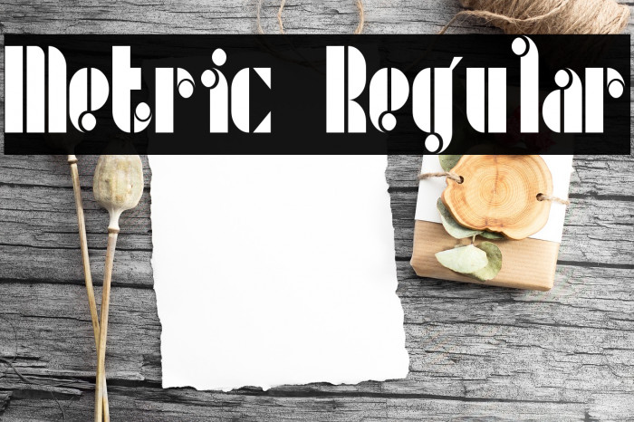 Metric Regular Font examples