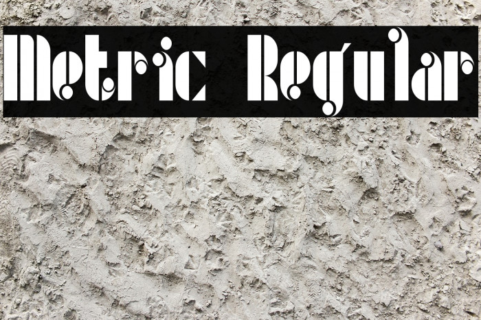 Metric Regular Font examples