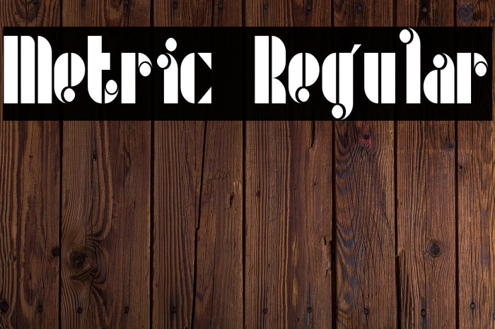 Metric Regular Font examples