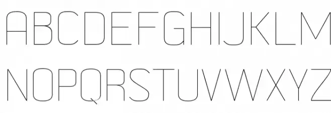 MetricNavy Thin Schriftart Groß
