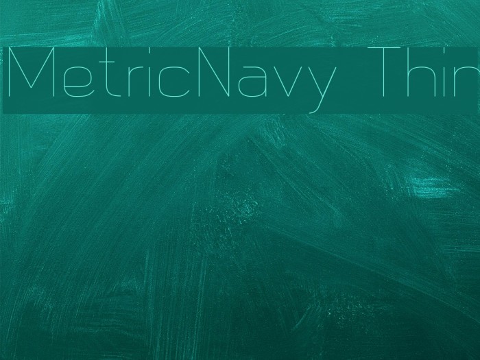 MetricNavy Thin Example 1
