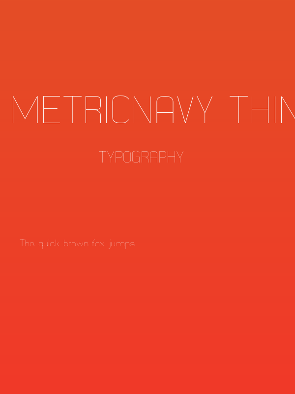 MetricNavy Thin Poster