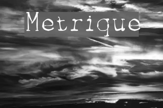 Metrique Font examples