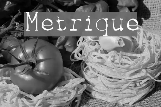 Metrique Font examples