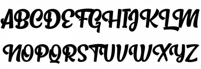 Metro Beardy Schriftart Groß