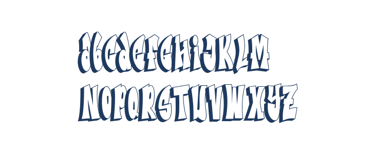 Metro Graffi-Shadow Lowercase