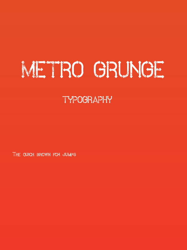 Metro Grunge Poster