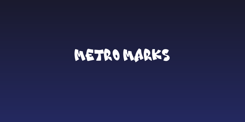 Metro Marks Social Header