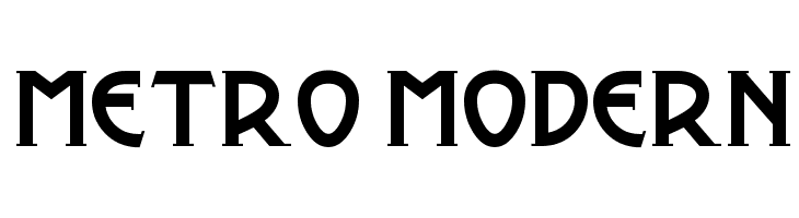 Metro Modern Font