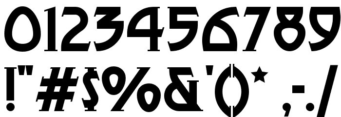 Metro Modern Font OTHER CHARS