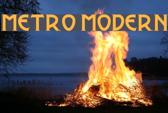 Metro Modern Font examples