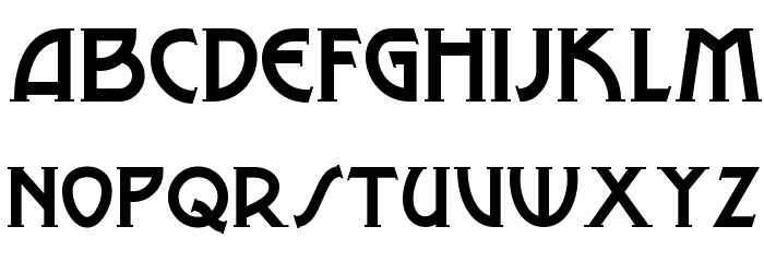 Metro Modern Font LOWERCASE