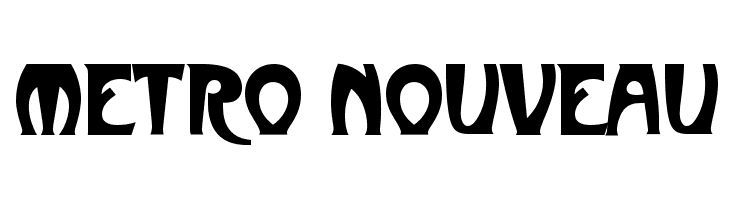 Metro Nouveau  font caratteri gratis