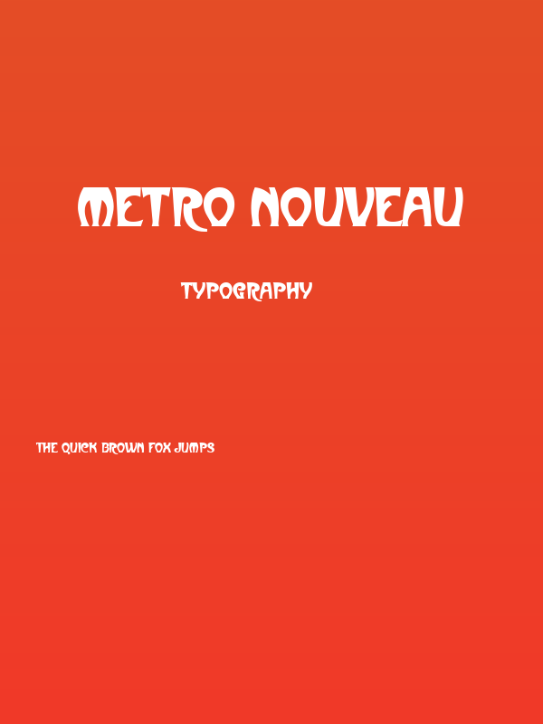 Metro Nouveau Poster