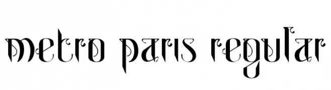 Metro Paris Regular  Frei Schriftart Herunterladen